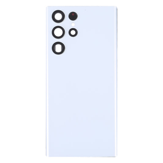 For Samsung Galaxy S22 Ultra 5G SM-S908B Battery Back Cover with Camera Lens Cover (White) - by buy2fix | Online Shopping UK | buy2fix