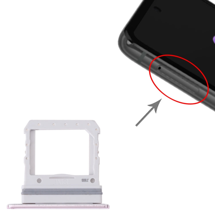 For Samsung Galaxy Z Flip 5G SM-F707B Original SIM Card Tray (Pink) - Card Tray by buy2fix | Online Shopping UK | buy2fix