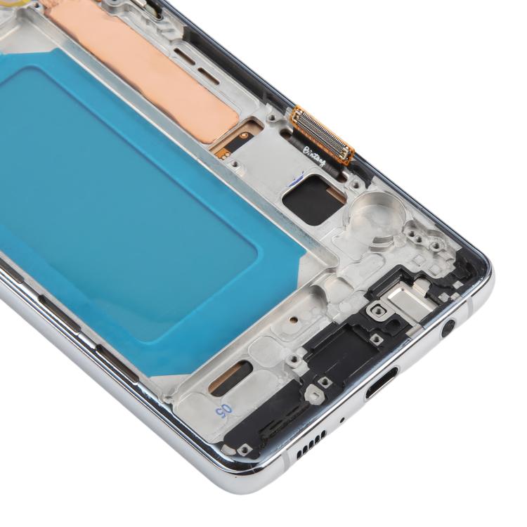 For Samsung Galaxy S10 4G SM-G973F 6.05 inch TFT LCD Screen Digitizer Full Assembly with Frame, Not Supporting Fingerprint Identification(Silver) - LCD Screen by buy2fix | Online Shopping UK | buy2fix