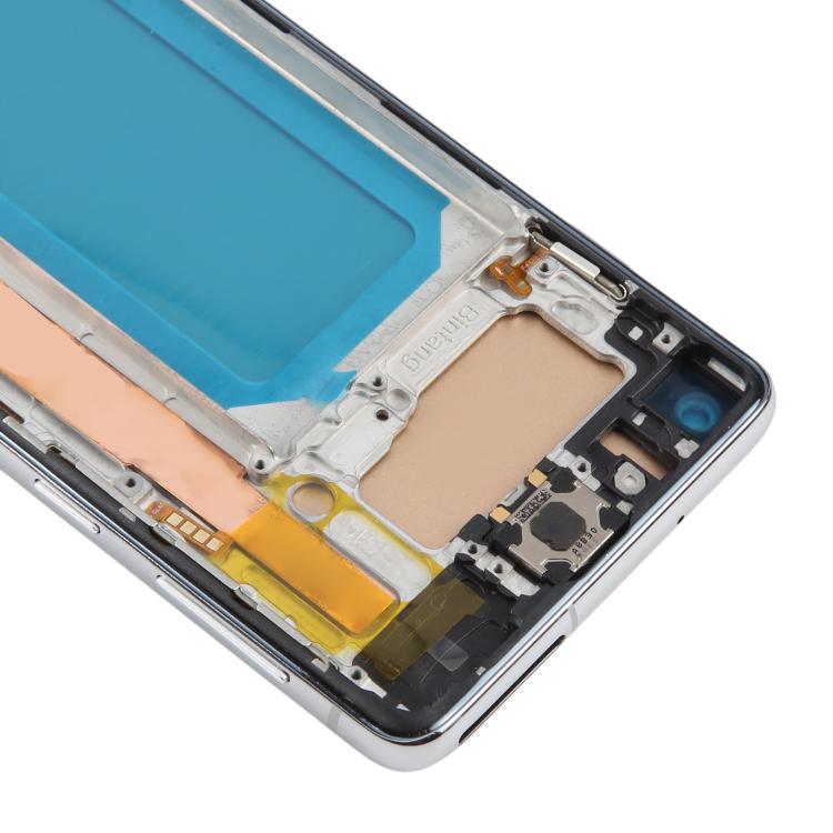 For Samsung Galaxy S10 4G SM-G973F 6.05 inch TFT LCD Screen Digitizer Full Assembly with Frame, Not Supporting Fingerprint Identification(Silver) - LCD Screen by buy2fix | Online Shopping UK | buy2fix