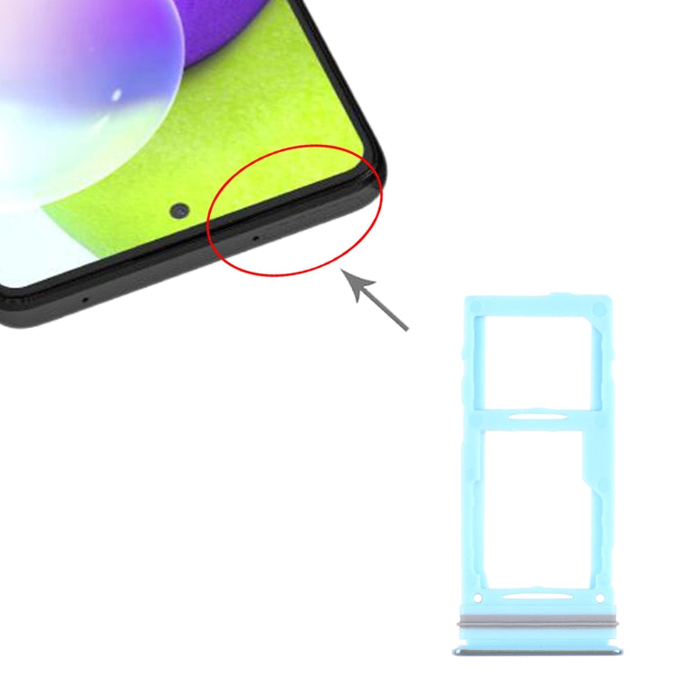 For Samsung Galaxy A72 SM-A725 SIM Card Tray + SIM Card Tray / Micro SD Card Tray (Blue) - Card Tray by buy2fix | Online Shopping UK | buy2fix