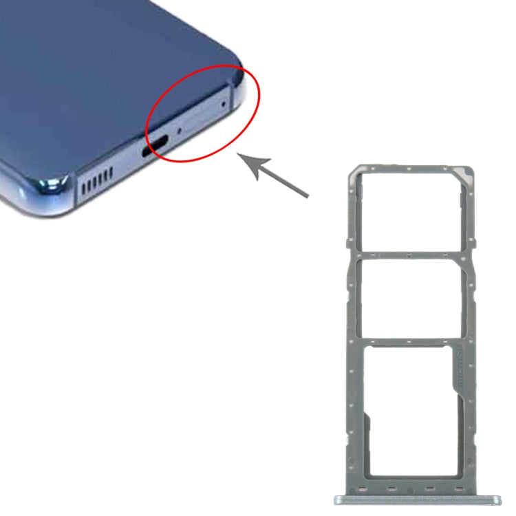 For Samsung Galaxy M04 SM-M045F Original SIM Card Tray + SIM Card Tray + Micro SD Card Tray (Green) - Card Tray by buy2fix | Online Shopping UK | buy2fix