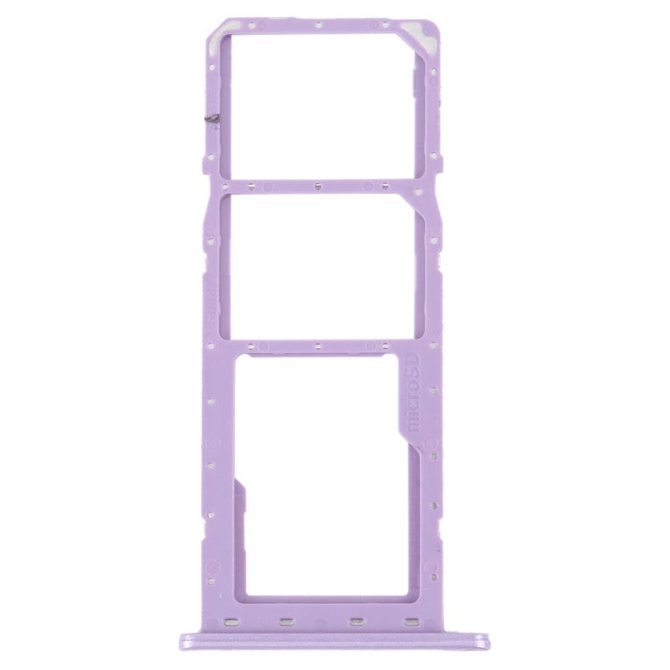 For Samsung Galaxy M04 SM-M045F Original SIM Card Tray + SIM Card Tray + Micro SD Card Tray (Purple) - Card Tray by buy2fix | Online Shopping UK | buy2fix