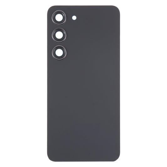 For Samsung Galaxy S23 SM-S911B OEM Glass Battery Back Cover with Camera Lens Cover(Black) - by buy2fix | Online Shopping UK | buy2fix