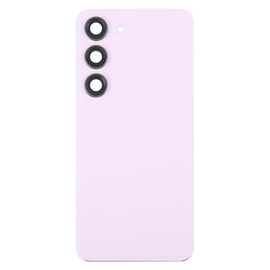 For Samsung Galaxy S23 SM-S911B OEM Glass Battery Back Cover with Camera Lens Cover(Pink) - by buy2fix | Online Shopping UK | buy2fix