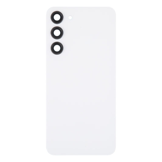 For Samsung Galaxy S23+ SM-S916B OEM Glass Battery Back Cover with Camera Lens Cover(White) - by buy2fix | Online Shopping UK | buy2fix
