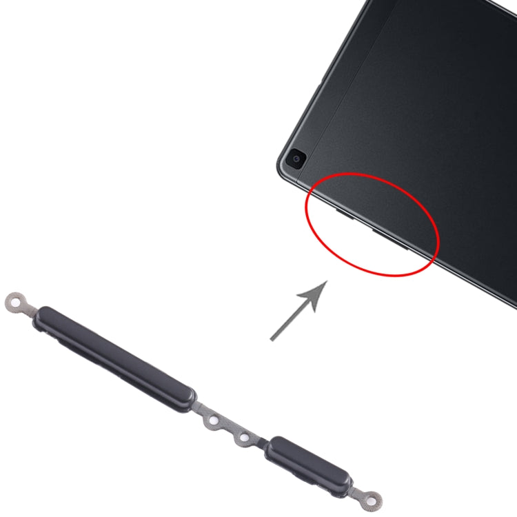 For Samsung Galaxy Tab A 8.0 2019 SM-T290/T295 Original 1set Original Power Button + Volume Control Button (Black) - Home key & Side Key by buy2fix | Online Shopping UK | buy2fix