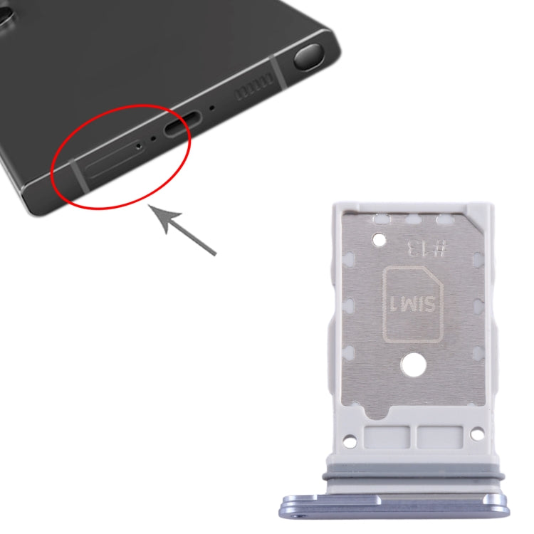 For Samsung Galaxy S24 / S24+ 5G Original SIM + SIM Card Tray (Purple) - by buy2fix | Online Shopping UK | buy2fix