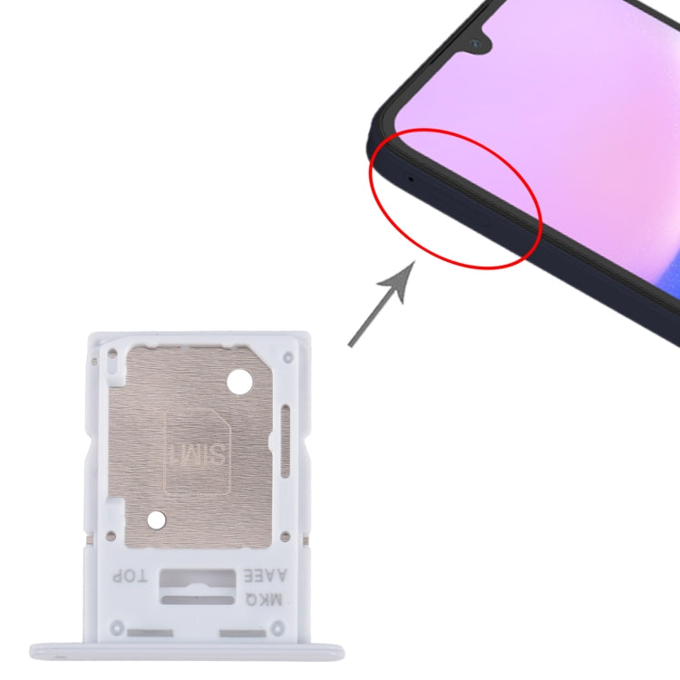 For Samsung Galaxy A15 4G SM-A155F Original SIM Card Tray + SIM / Micro SD Card Tray (Baby Blue) - Card Tray by buy2fix | Online Shopping UK | buy2fix