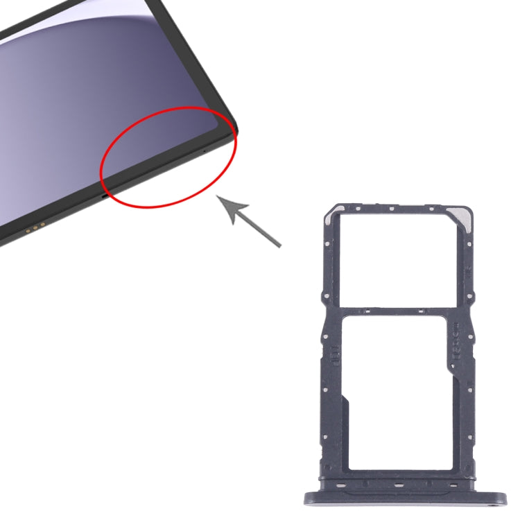 For Samsung Galaxy Tab A9+ 5G SM-X215 Original SIM + Micro SD Card Tray (Grey) - Card Tray by buy2fix | Online Shopping UK | buy2fix