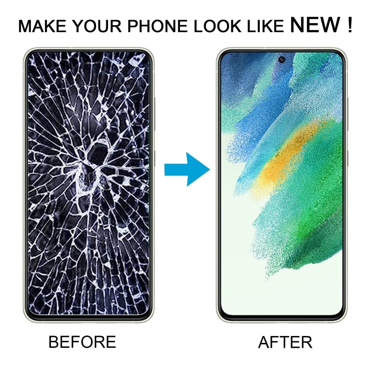 For Samsung Galaxy S21 FE 5G SM-G990B Original LCD Screen Digitizer Full Assembly with Frame (Olive Green) - LCD Screen by buy2fix | Online Shopping UK | buy2fix