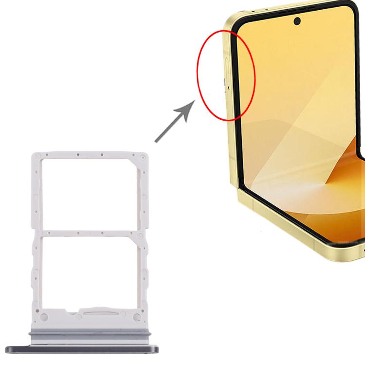 For Samsung Galaxy Z Flip6 SM-F741B Original SIM Card Tray (Black) - Card Tray by buy2fix | Online Shopping UK | buy2fix