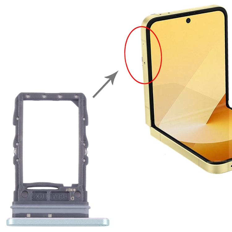 For Samsung Galaxy Z Flip6 SM-F741B Original SIM Card Tray (Green) - Card Tray by buy2fix | Online Shopping UK | buy2fix