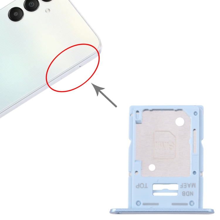 For Samsung Galaxy M15 SM-M156B Original SIM Card Tray + SIM Card Tray / Micro SD Card Tray (Blue) - Card Tray by buy2fix | Online Shopping UK | buy2fix