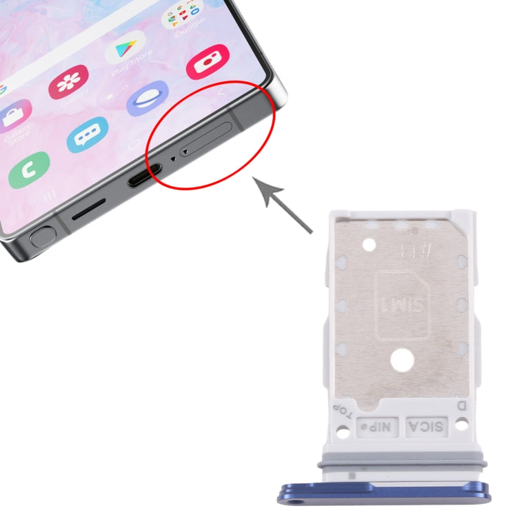 For Samsung Galaxy S25 / S25+ SM-S931/S936 Original SIM Card Tray + SIM Card Tray (Blue) - by buy2fix | Online Shopping UK | buy2fix