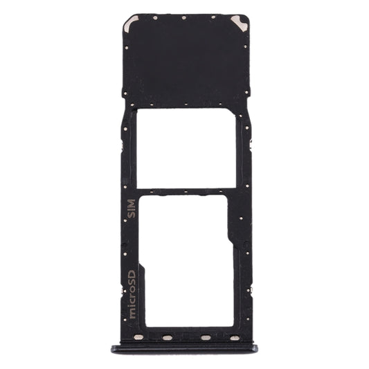 For Galaxy A20 A30 A50 SIM Card Tray + Micro SD Card Tray (Black) - Card Tray by buy2fix | Online Shopping UK | buy2fix