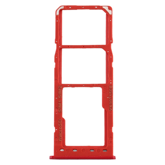 For Galaxy A10 SIM Card Tray + SIM Card Tray + Micro SD Card Tray (Red) - Card Tray by buy2fix | Online Shopping UK | buy2fix