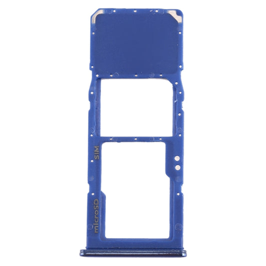 For Galaxy A70 SIM Card Tray + Micro SD Card Tray (Blue) - Card Tray by buy2fix | Online Shopping UK | buy2fix