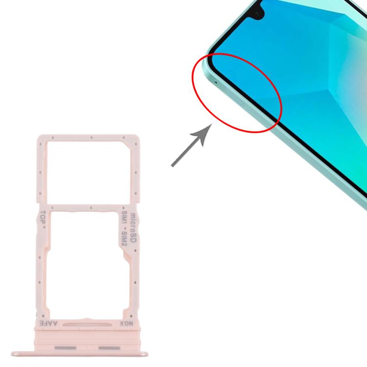 For Samsung Galaxy A16 SM-A165F Original SIM Card Tray + SIM / Micro SD Card Tray (Pink) - Card Tray by buy2fix | Online Shopping UK | buy2fix