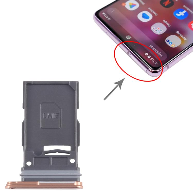 For Samsung Galaxy S24 SM-S921B Original SIM Card Tray (Orange) - by buy2fix | Online Shopping UK | buy2fix