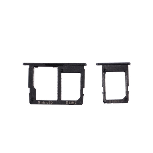 For Galaxy J5 Prime / G570 & J7 Prime / G610 SIM Card Tray + Micro SD & SIM Card Tray (Black) - Card Tray by buy2fix | Online Shopping UK | buy2fix
