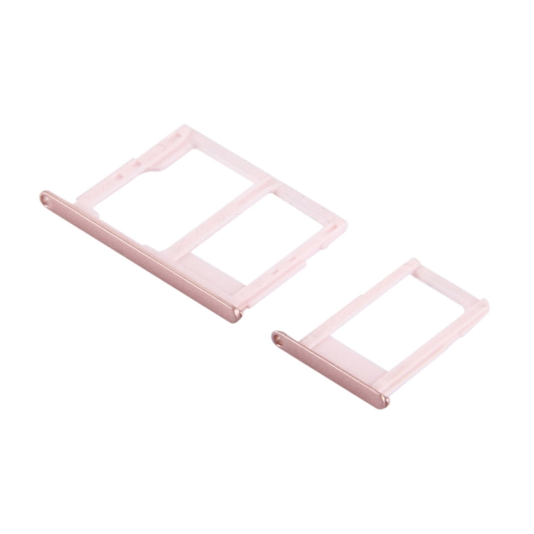 For Galaxy J5 Prime / G570 & J7 Prime / G610 SIM Card Tray + Micro SD & SIM Card Tray (Rose Gold) - Card Tray by buy2fix | Online Shopping UK | buy2fix