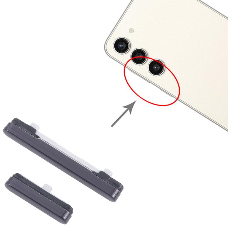 For Samsung Galaxy S23+ SM-S916B 10pcs Power Button and Volume Control Button (Black) - by buy2fix | Online Shopping UK | buy2fix