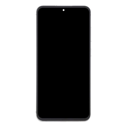 For Samsung Galaxy S24 FE SM-S721B OLED LCD Screen Digitizer Full Assembly with Frame (Silver) - by buy2fix | Online Shopping UK | buy2fix