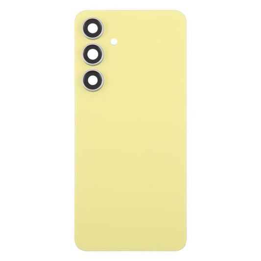For Samsung Galaxy S24 FE SM-S721B OEM Back Cover with Camera Lens Cover(Yellow) - by buy2fix | Online Shopping UK | buy2fix