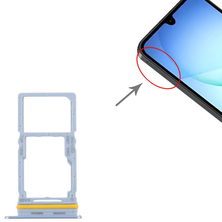 For Samsung Galaxy A17 4G SM-A175F Original SIM + SIM / Micro SD Card Tray (Blue) - Card Tray by buy2fix | Online Shopping UK | buy2fix