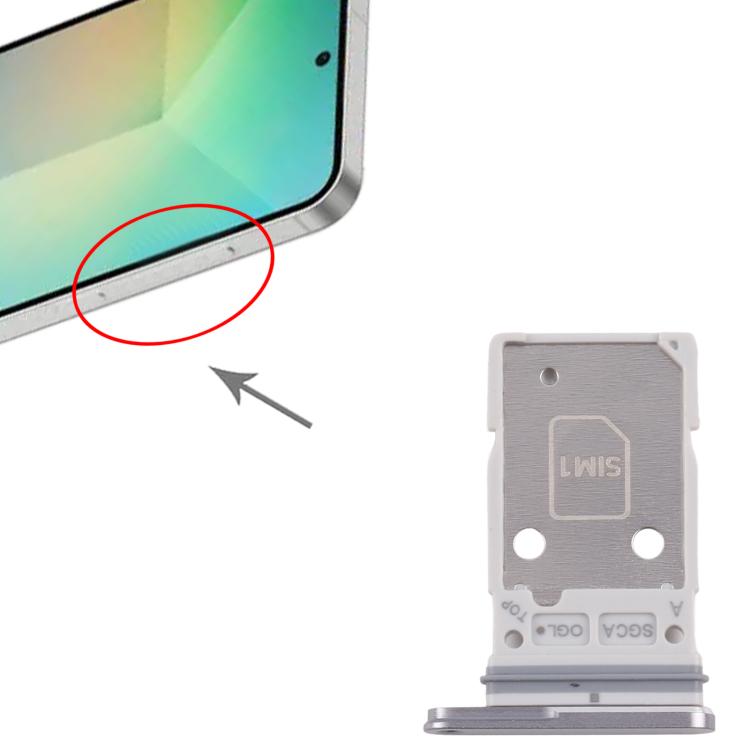 For Samsung Galaxy S25 FE SM-S731B Original SIM Card Tray + SIM Card Tray (Silver) - Card Tray by buy2fix | Online Shopping UK | buy2fix
