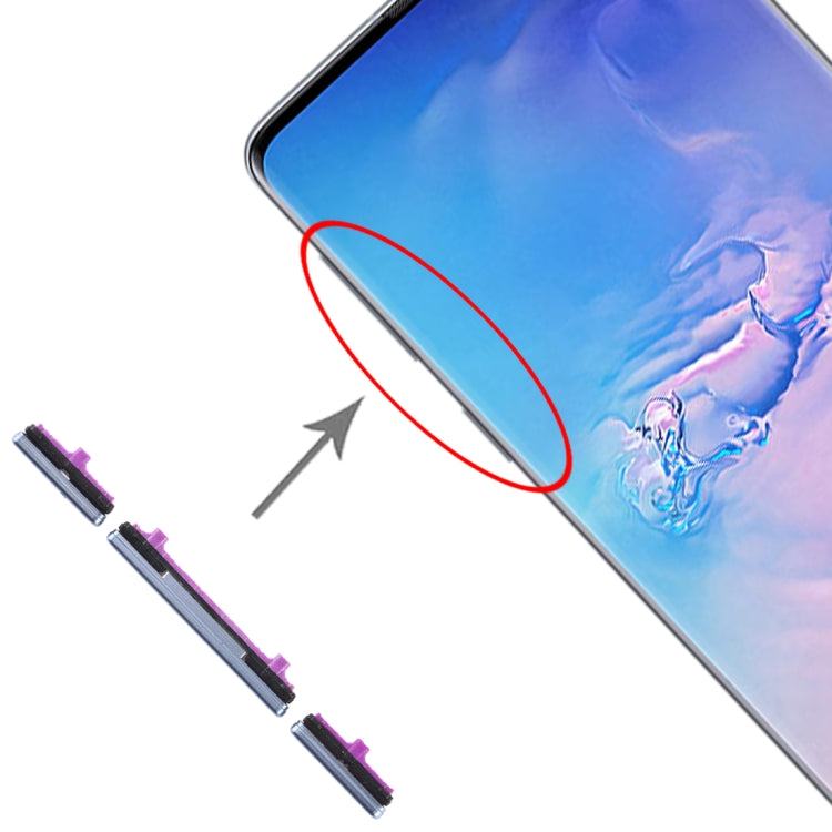 For Galaxy S10 / Galaxy S10+ 10 Set Side Keys(Blue) - Others by buy2fix | Online Shopping UK | buy2fix