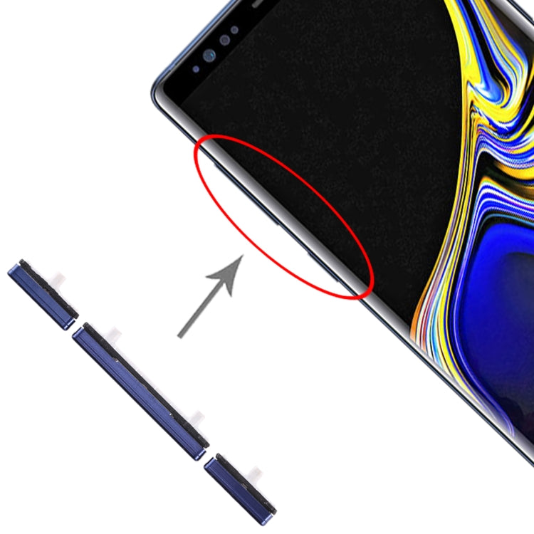 For Galaxy Note 9 10 Set Side Keys(Blue) - by buy2fix | Online Shopping UK | buy2fix