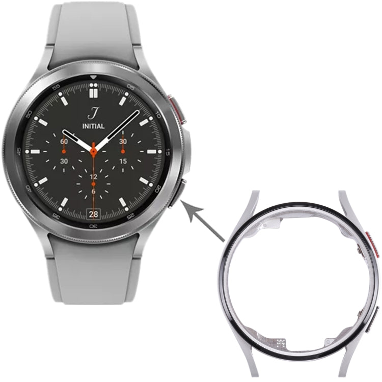 Original LCD Screen Frame Bezel Plate For Samsung Galaxy Watch4 40mm SM-R860 R865(Silver) - Middle Frame by buy2fix | Online Shopping UK | buy2fix