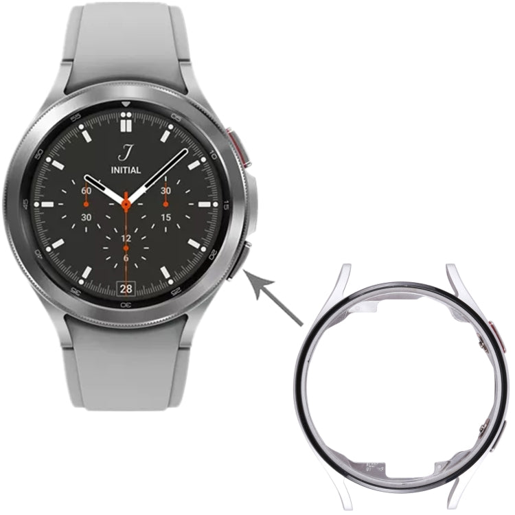 Original LCD Screen Frame Bezel Plate For Samsung Galaxy Watch4 44mm SM-R870 R875(Silver) - Middle Frame by buy2fix | Online Shopping UK | buy2fix