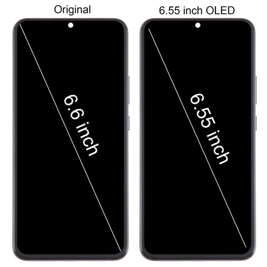 For Samsung Galaxy S22+ 5G SM-S906B 6.55 inch OLED LCD Screen Digitizer Full Assembly with Frame (Black) - by buy2fix | Online Shopping UK | buy2fix