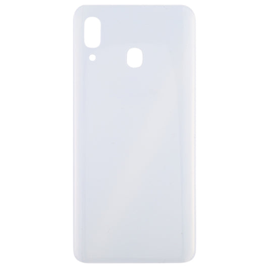 For Galaxy A30 SM-A305F/DS, A305FN/DS, A305G/DS, A305GN/DS Battery Back Cover (White) - Back Cover by buy2fix | Online Shopping UK | buy2fix