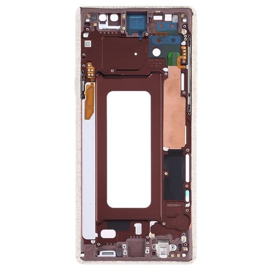 For Samsung Galaxy Note9 SM-N960F/DS, SM-N960U, SM-N9600/DS Middle Frame Bezel Plate with Side Keys (Gold) - Frame Bezel Plate by buy2fix | Online Shopping UK | buy2fix