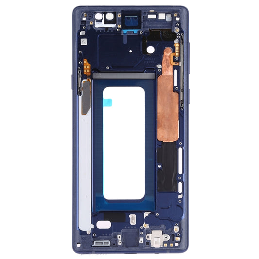 For Samsung Galaxy Note9 SM-N960F/DS, SM-N960U, SM-N9600/DS Middle Frame Bezel Plate with Side Keys (Blue) - Frame Bezel Plate by buy2fix | Online Shopping UK | buy2fix