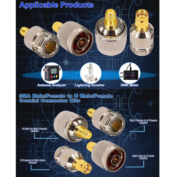 4 in 1 SMA To N RF Coaxial Connector Adapter - Cable & Adapter by buy2fix | Online Shopping UK | buy2fix