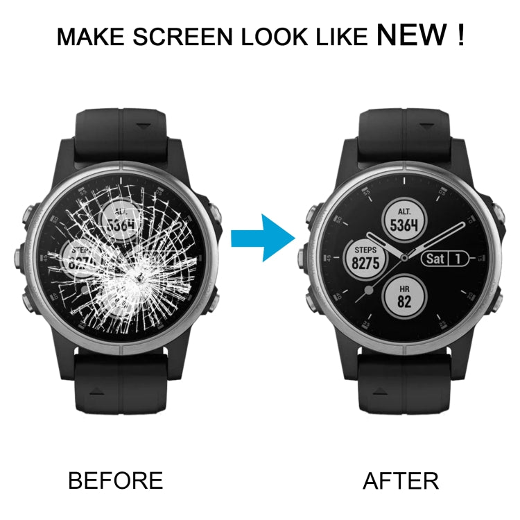 LCD Screen and Digitizer Full Assembly With Frame for Garmin Fenix 5S Plus Sapphire Version (Black) by buy2fix
