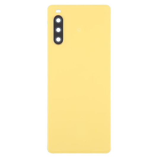 For Sony Xperia 10 III Battery Back Cover(Yellow) - Back Cover by buy2fix | Online Shopping UK | buy2fix