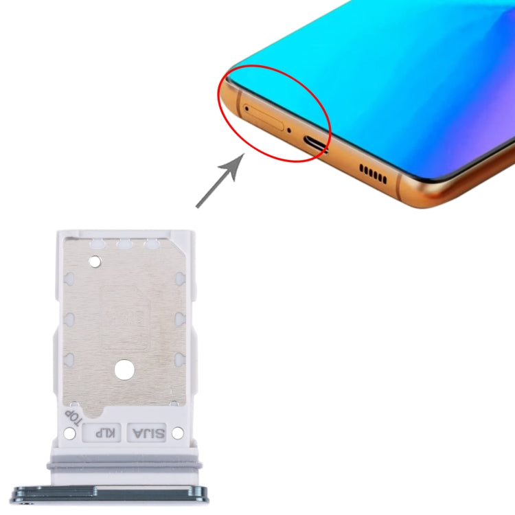 For Samsung Galaxy S22+ 5G / S22 5G / SM-S906B SM-S901B Original SIM Card Tray + SIM Card Tray (Green) - by buy2fix | Online Shopping UK | buy2fix