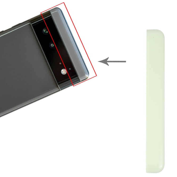 Front Upper Top Back Cover for Google Pixel 6 (Green) by buy2fix