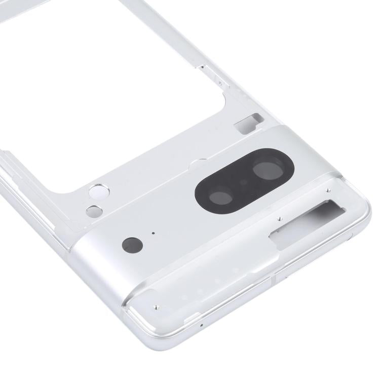 For Google Pixel 7 Front Housing LCD Frame Bezel Plate(Silver) - Frame Bezel Plate by buy2fix | Online Shopping UK | buy2fix