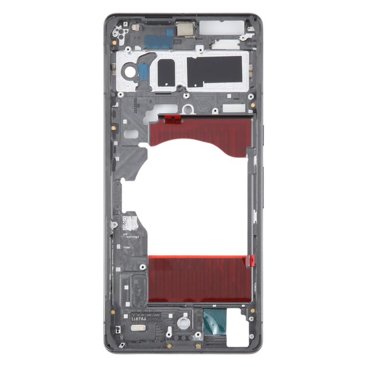 For Google Pixel 7 Pro Front Housing LCD Frame Bezel Plate(Black) - Frame Bezel Plate by buy2fix | Online Shopping UK | buy2fix
