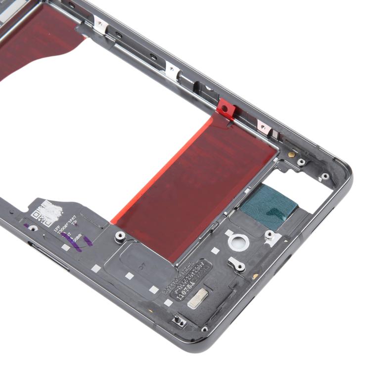 For Google Pixel 7 Pro Front Housing LCD Frame Bezel Plate(Black) - Frame Bezel Plate by buy2fix | Online Shopping UK | buy2fix