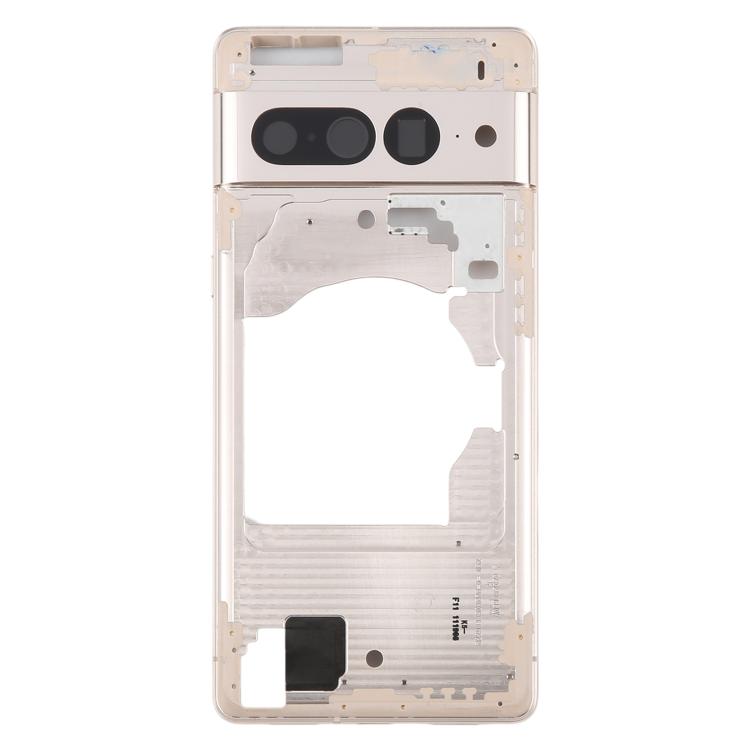 For Google Pixel 7 Pro Front Housing LCD Frame Bezel Plate(Gold) - Frame Bezel Plate by buy2fix | Online Shopping UK | buy2fix
