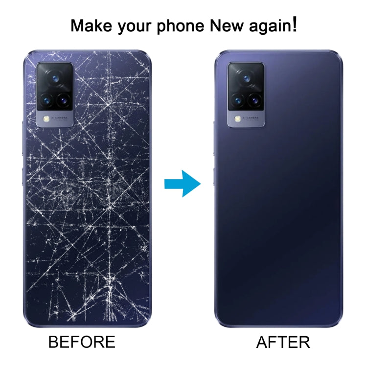 For vivo V21 Original Battery Back Cover with Camera Lens Cover(Blue) - Back Cover by buy2fix | Online Shopping UK | buy2fix