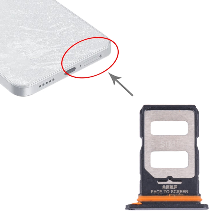 For Xiaomi Redmi Note 13 Pro+ SIM Card Tray + SIM Card Tray (Black) by buy2fix